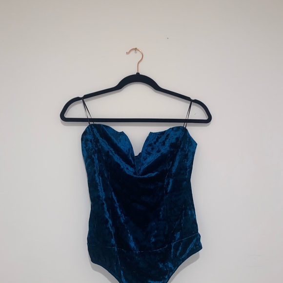 Fashionova suede strapless bodysuit - Picture 8 of 14